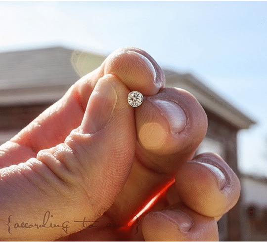 Brian Gavin Diamond Stud Earrings Review By Consumer Close Up Of Brian Gavin Bezel Set Diamond Stud Earrings Review By According To