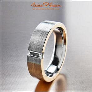 Gents Diamod Wedding Band by Brian Gavin.