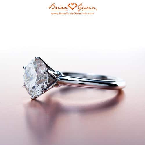 Buying an engagement ring, Brian Gavin classic solitaire