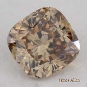 Fancy Yellowish Brown Cushion Cut Diamond from James Allen