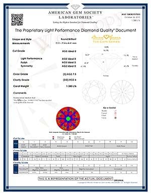 Cape Diamonds, Brian Gavin Signature Series, AGSL 104082557003