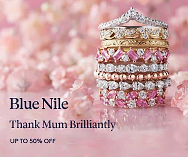 Blue Nile Coupons, Promotions, Discounts, and Sales 2023 Mother's Day Jewelry.